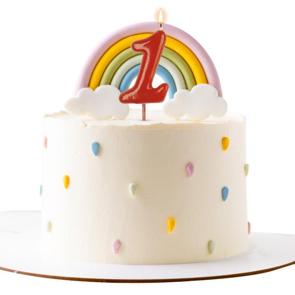 Geburtstags-Tortenkerze Zahl "1" (5,5 cm)